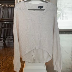 White Express sweater